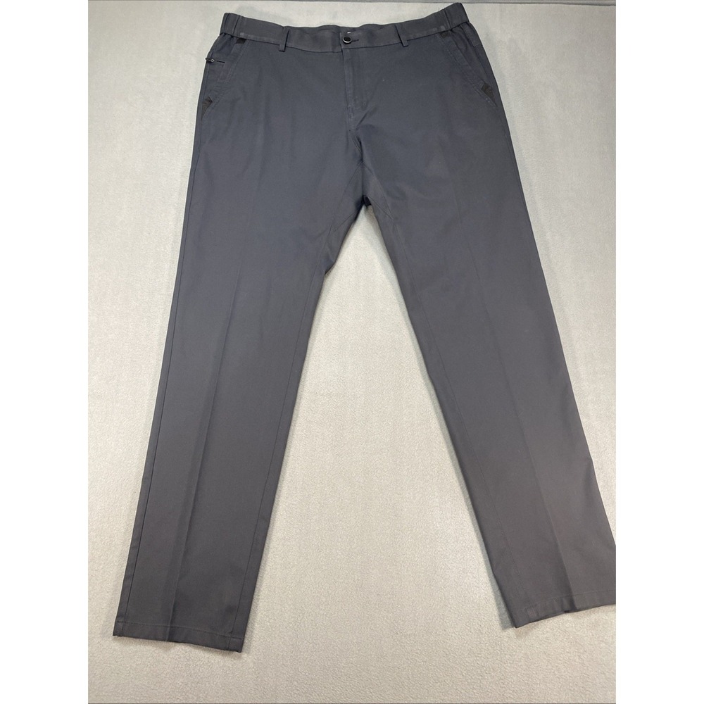 Jack Archer Mens Chino Pants 35x32 Black 4 Way Stretch Flat Front Slash Pockets